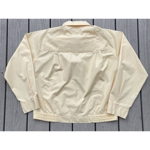 Vintage 80s Izod Lacoste Harrington Jacket Men’s L Yellow Crocodile Logo Preppy - Picture 12 of 14